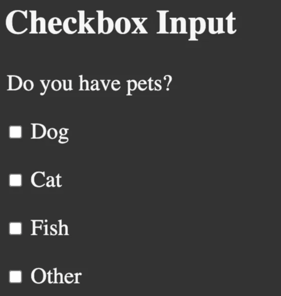 Checkbox Input