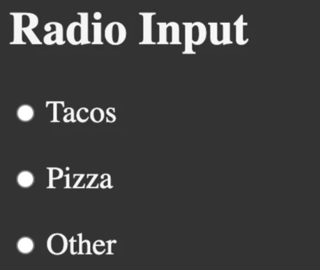 Radio input